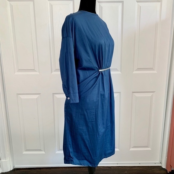 Bella Donna Blue Cinched Waist Dress - Picture 4 of 7